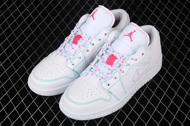 All categories Air Jordan Jordan series basketball shoes Air Jordan 1 Low Air Jordan 1 Low GS "Pink" AJ1 Joe 1 low top pink and white 554723-101